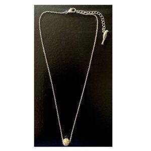 Chloe + Isabel Fashion Necklace Crystal Ball Pendant 15 in. + 2 in. extender